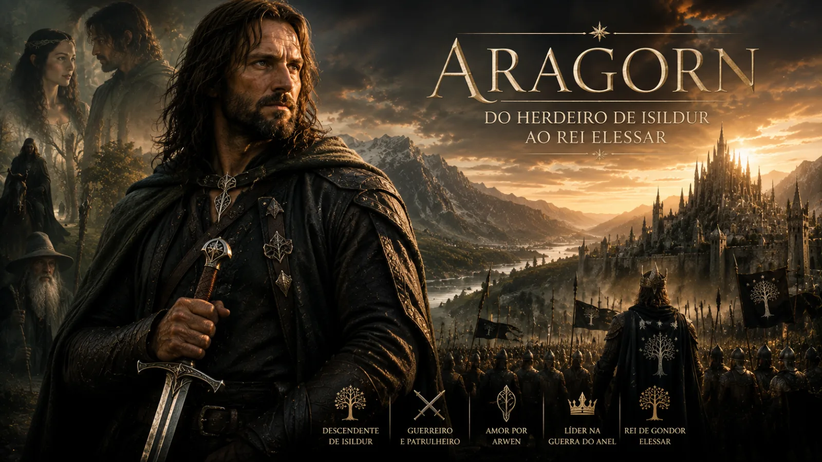 Aragorn: a história completa do herdeiro de Isildur ao Rei Elessar